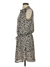 Lila Rose 100% Polyester Animal Print Ivory Casual Dress Size S - photo 5