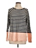 Vince. 100% Cotton Stripes Orange Pink Pullover Sweater Size L - photo 1