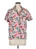 Printfresh Tropical Pink Short Sleeve Blouse Size M - photo 1