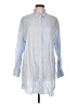Gap 100% Linen Blue Long Sleeve Button-Down Shirt Size L - photo 1