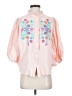Easel 100% Cotton Pink 3/4 Sleeve Blouse Size S - photo 1