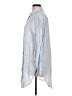 Gap 100% Linen Blue Long Sleeve Button-Down Shirt Size L - photo 5