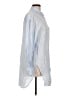 Gap 100% Linen Blue Long Sleeve Button-Down Shirt Size L - photo 4