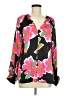 Hazel Floral Black Long Sleeve Blouse Size M - photo 1