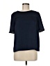 J.Crew 365 100% Polyester Blue Short Sleeve Blouse Size 8 - photo 1