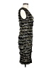 Nicole Miller Studio Tweed Gray Cocktail Dress Size M - photo 4