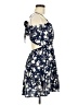 Assorted Brands Floral Blue Casual Dress Size M - photo 4
