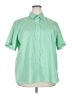Foxcroft Solid Green Short Sleeve Blouse Size 22 - photo 1