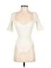 Khaite Ivory Short Sleeve Top Size XS - photo 1