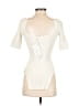 Khaite Ivory Short Sleeve Top Size XS - photo 2