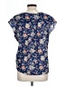 Joie Blue Short Sleeve Blouse Size L - photo 2