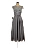 JJ's House 100% Polyester Gray Cocktail Dress Size 10 - photo 1
