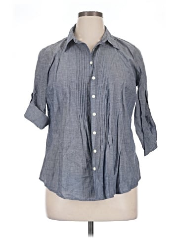 IZOD 3/4 Sleeve Button-Down Shirt (view 1)