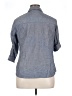 IZOD 100% Cotton Gray 3/4 Sleeve Button-Down Shirt Size XL - photo 2