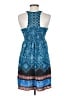 Xhilaration 100% Polyester Paisley Blue Cocktail Dress Size XS - photo 2
