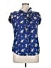 Mata Traders 100% Cotton Blue Short Sleeve Blouse Size XL - photo 1