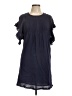 Max Studio 100% Cotton Solid Blue Casual Dress Size L - photo 1