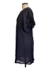 Max Studio 100% Cotton Solid Blue Casual Dress Size L - photo 5