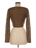 Privy Brown Long Sleeve Top Size M - photo 2