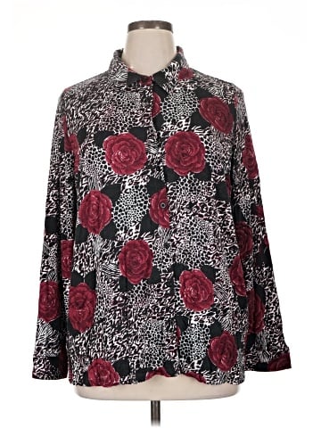 Brooke Shields Timeless Long Sleeve Button-Down Shirt (view 1)