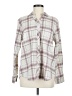 Weatherproof Plaid Ivory Long Sleeve Button-Down Shirt Size M - photo 1