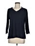 Chico's 100% Pima Cotton Blue Pullover Sweater Size Med (1) - photo 1