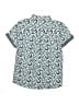 Ben Sherman 100% Cotton Paisley Blue Short Sleeve Button-Down Shirt Size 10 - 12 - photo 2