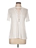 Active USA Ivory Short Sleeve Henley Size L - photo 1