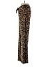 Luxxel 100% Polyester Animal Print Brown Casual Pants Size XS - photo 5