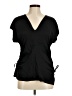 MICHAEL Michael Kors 100% Polyester Black Short Sleeve Top Size M - photo 1