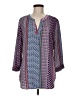 Van Heusen 100% Polyester Purple 3/4 Sleeve Blouse Size M - photo 1