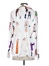 Sheshow Print White Long Sleeve Blouse Size M - photo 2