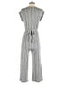 Caution to the Wind Metallic Silver Jumpsuit Size M - photo 2