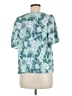 Ann Taylor LOFT 100% Polyester Green Short Sleeve Blouse Size M (petite) - photo 2