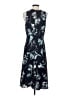 Classiques Entier Print Blue Cocktail Dress Size 6 - photo 2