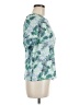 Ann Taylor LOFT 100% Polyester Green Short Sleeve Blouse Size M (petite) - photo 4