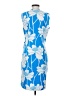 J. McLaughlin Print Blue Cocktail Dress Size M - photo 2