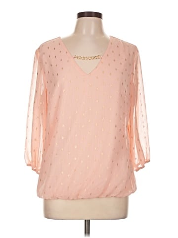 Sara Michelle 3/4 Sleeve Blouse (view 1)