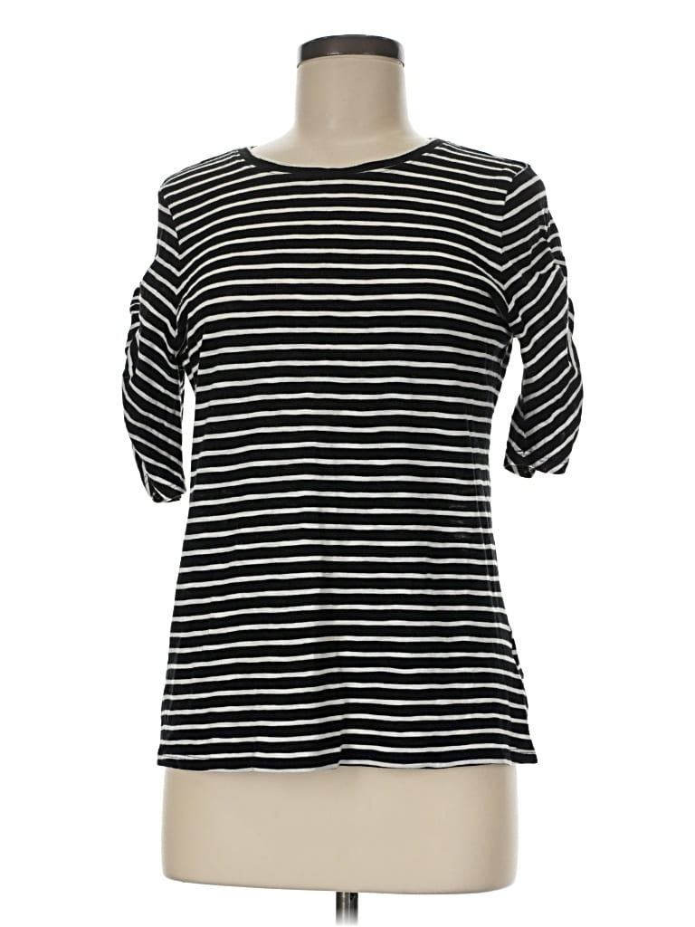 Pre-owned Express 3/4 Sleeve T-shirt In Black