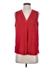 Vince Camuto 100% Polyester Red Sleeveless Blouse Size S - photo 1