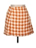 H&M Houndstooth Orange Casual Skirt Size 6 - photo 1