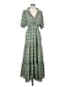 Max Studio Paisley Green Casual Dress Size XXS (estimated) - photo 1
