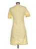 Shein Checkered-gingham Yellow Casual Dress Size L - photo 2