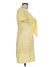 Shein Checkered-gingham Yellow Casual Dress Size L - photo 4