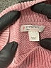 Crewcuts 100% Cotton Pink Turtleneck Sweater Size 12 - 14 - photo 3