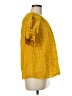 Universal Thread 100% Cotton Yellow Short Sleeve Blouse Size M - photo 4