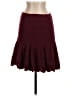 Leifnotes Solid Burgundy Casual Skirt Size S - photo 1