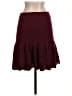 Leifnotes Solid Burgundy Casual Skirt Size S - photo 2