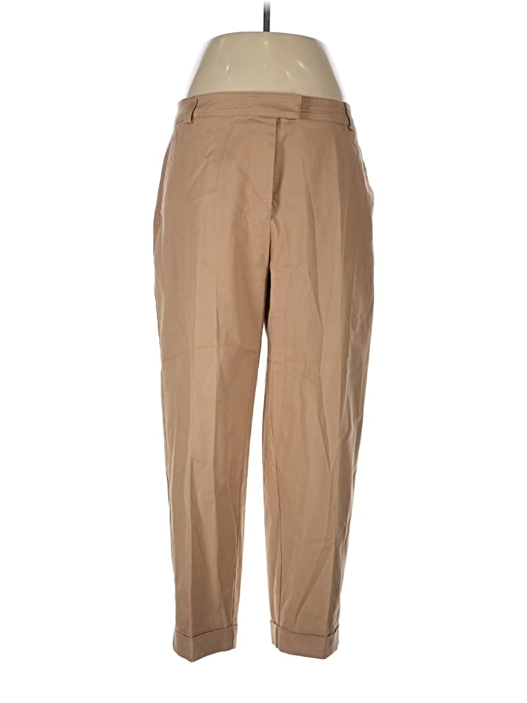 Pre-owned Zara Casual Pants In Tan