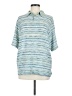 Murano Blue Short Sleeve Blouse Size M - photo 1